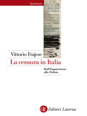 cover image of La censura in Italia